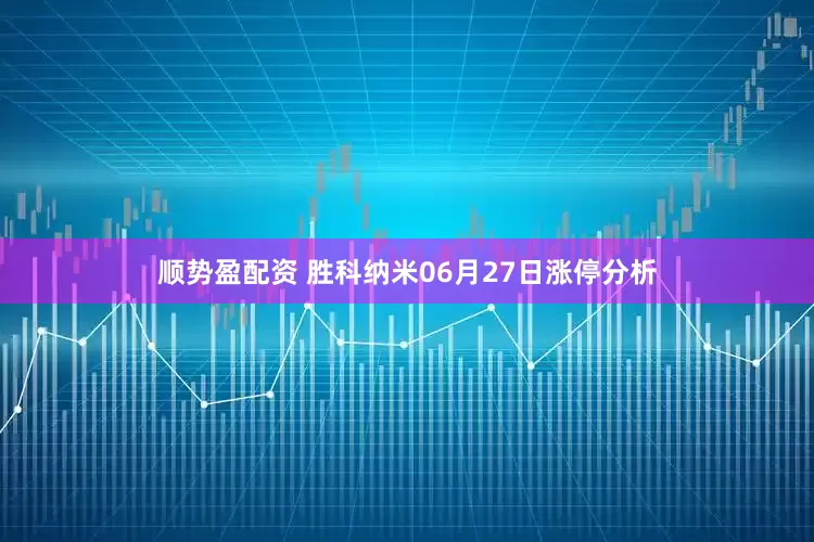 顺势盈配资 胜科纳米06月27日涨停分析